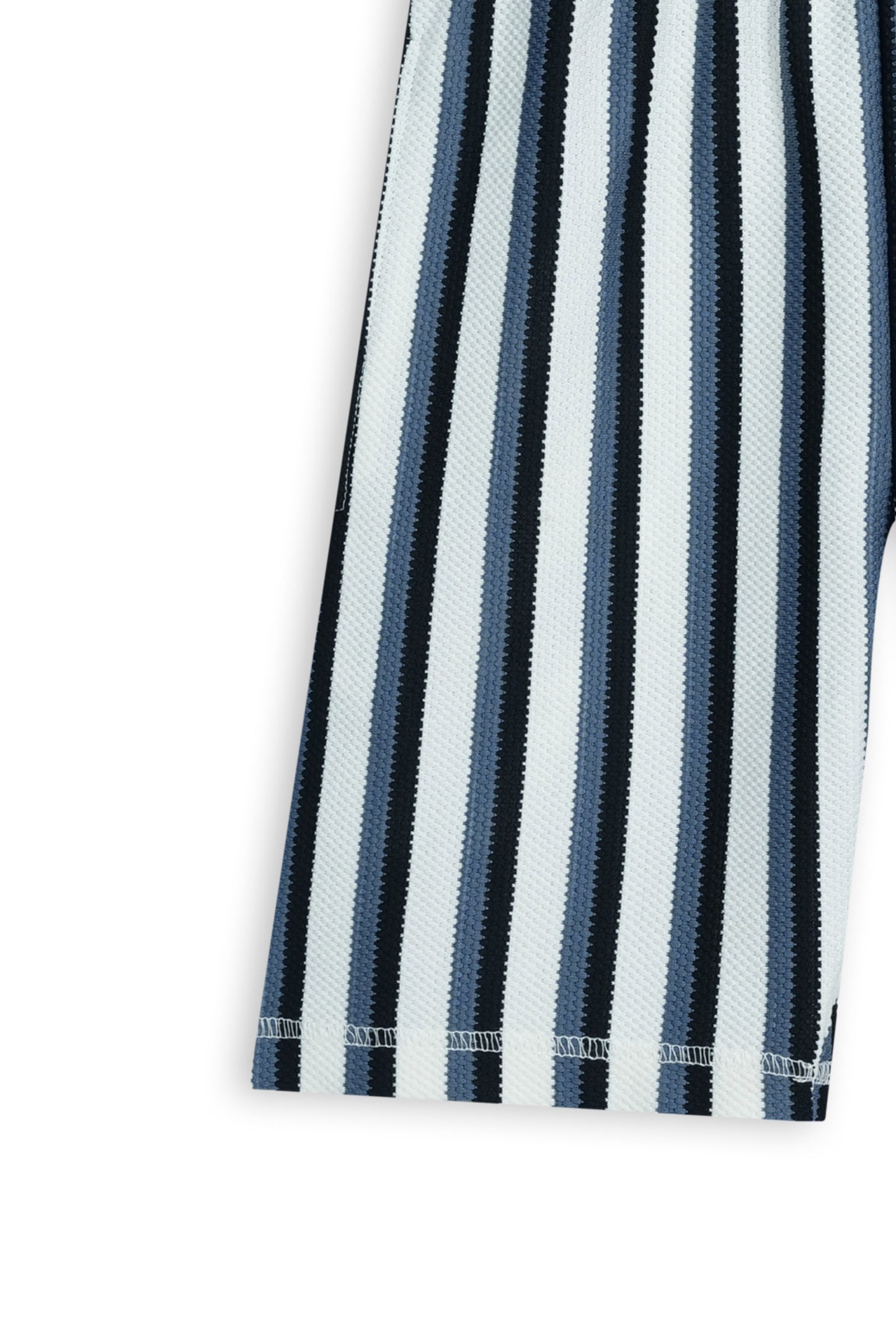 Boys Blue Stripe Popcorn Cord Set