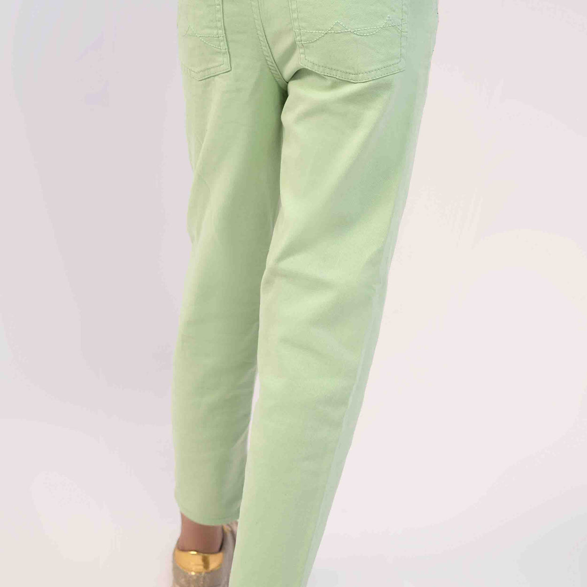 Parrot Green Color Slim Fit Girls Jeans ??? Delight Styler