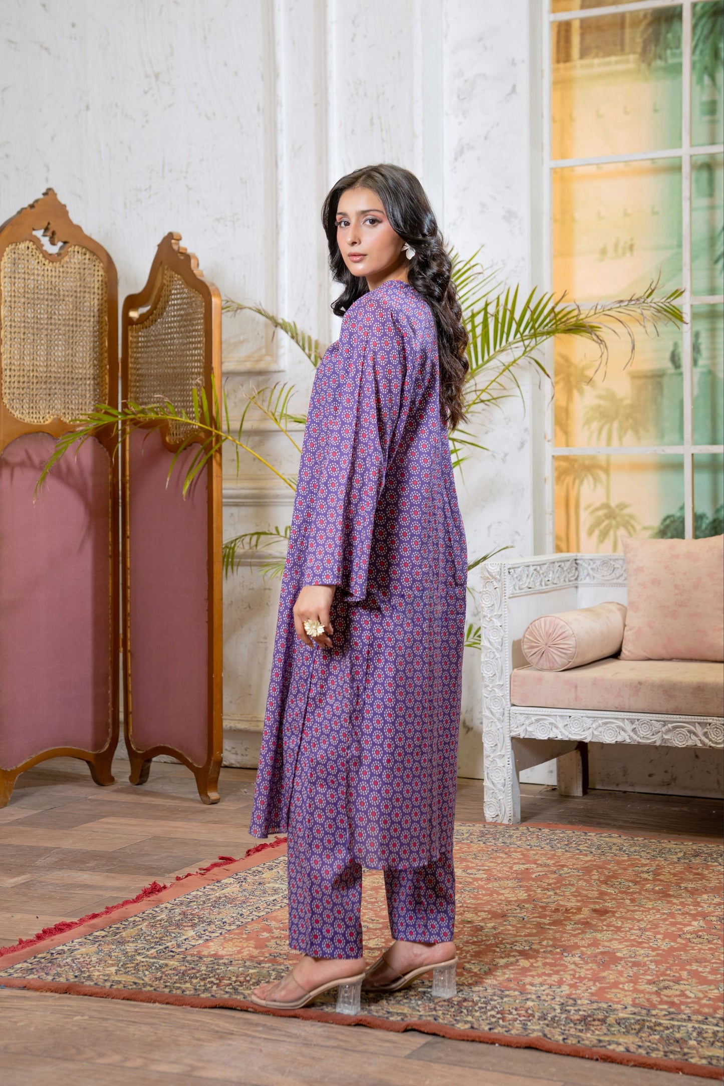 Royal Mosaic Lawn 3 Piece Suit Pret