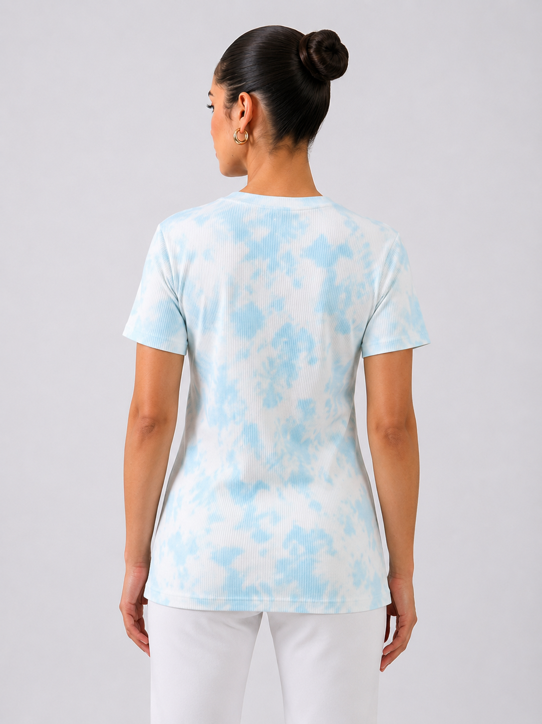 Azure Breeze Linen Tee