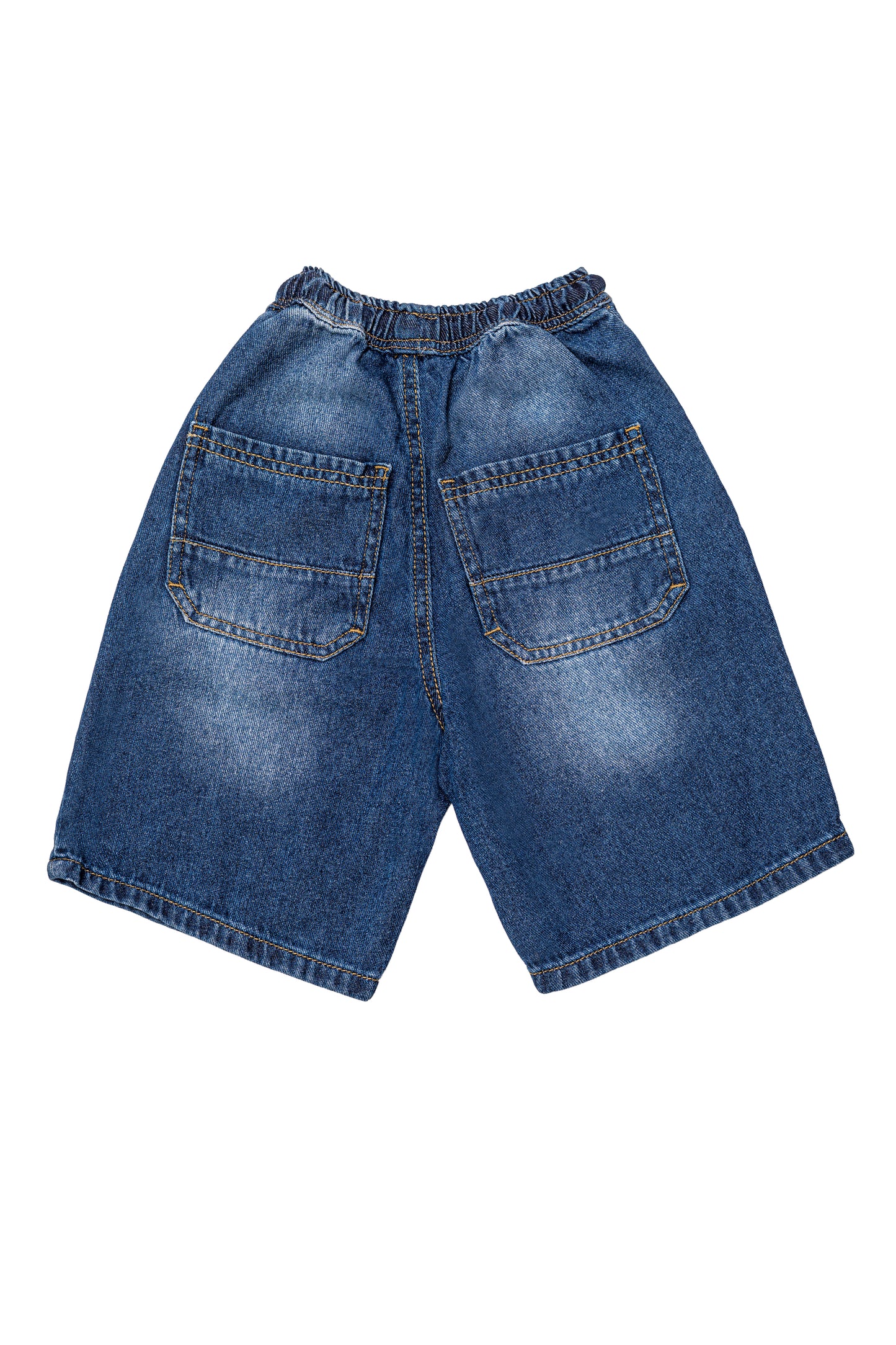Boys Bermuda With Cord Regular Medium Wash
