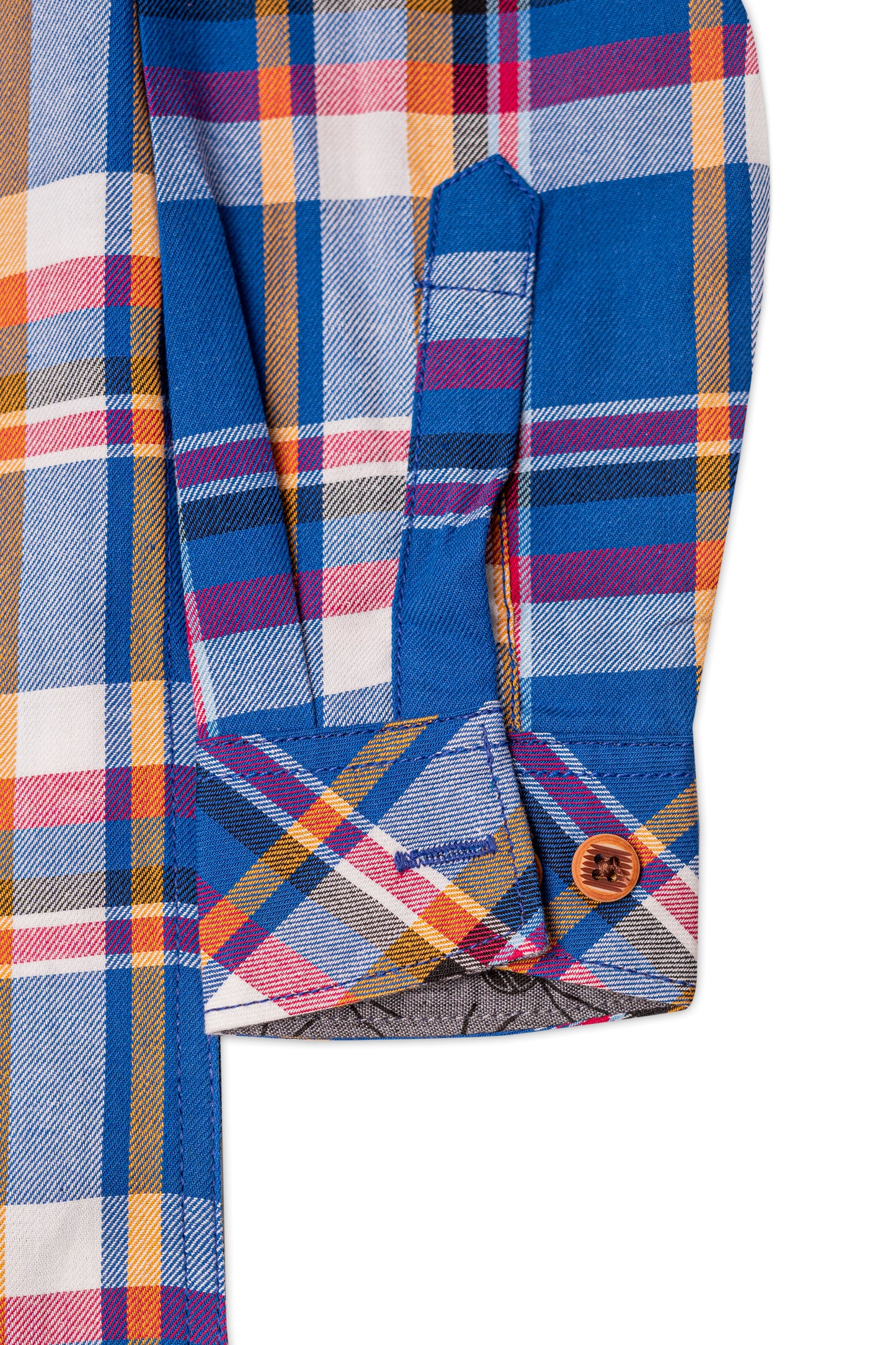Casual shirts Wood logo Royal blue