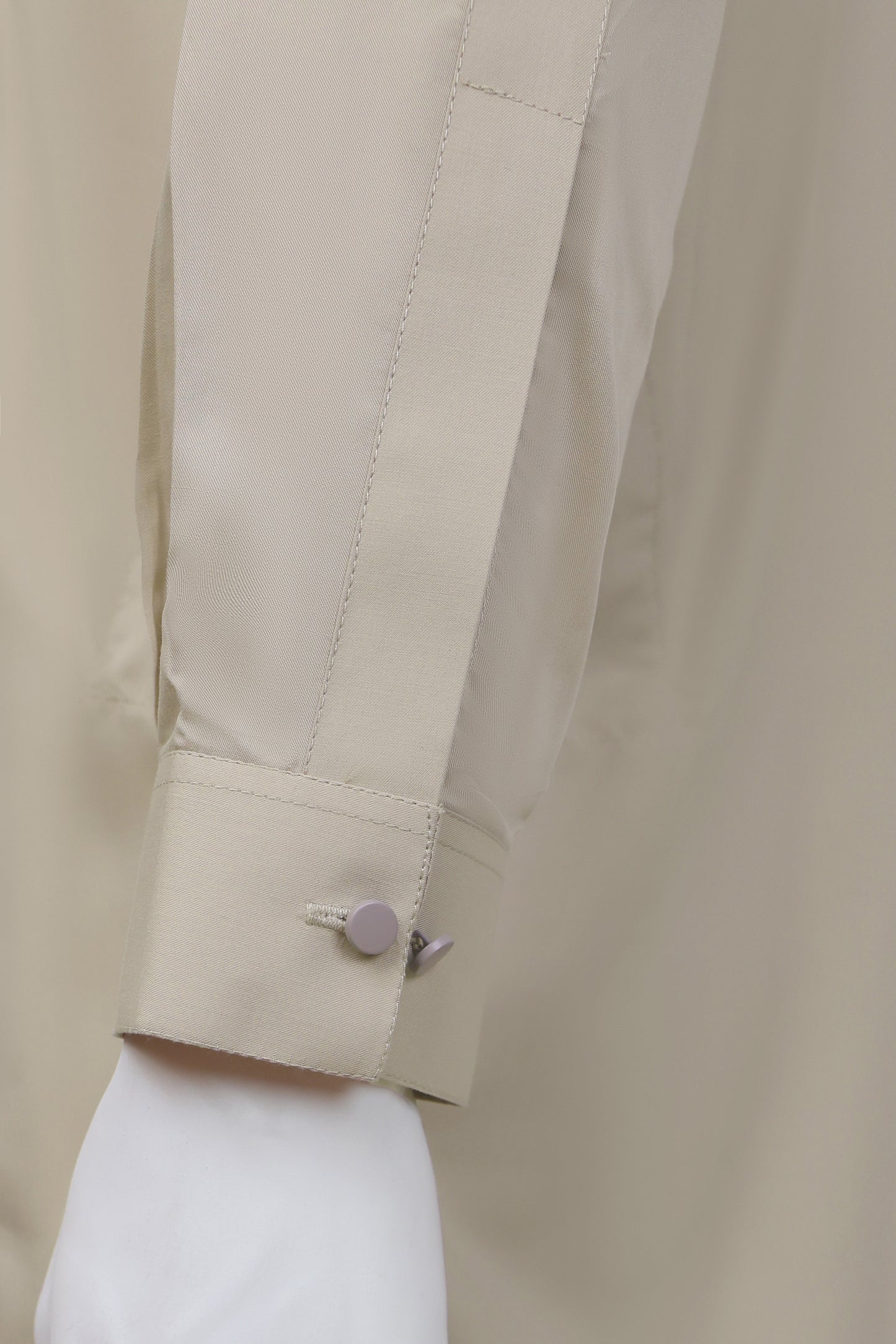 Beige Ban Collar Kameez Pajama