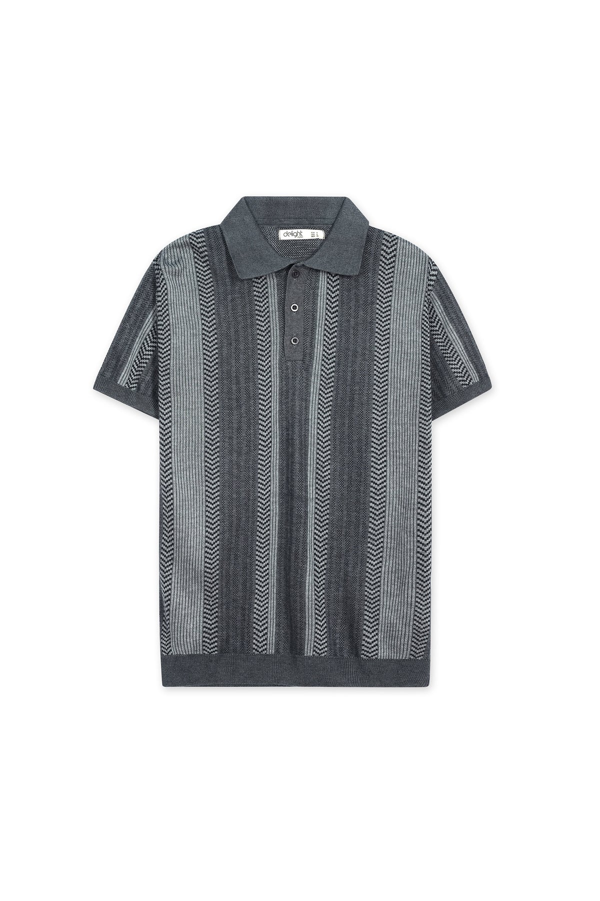 Monaco Charcoal Knit Polo