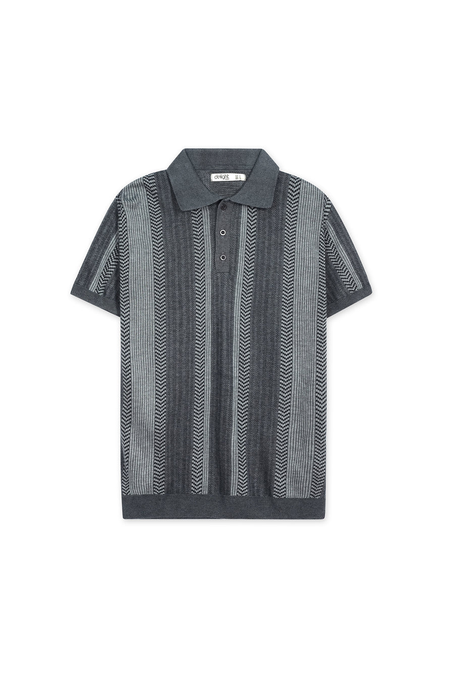 Monaco Charcoal Knit Polo