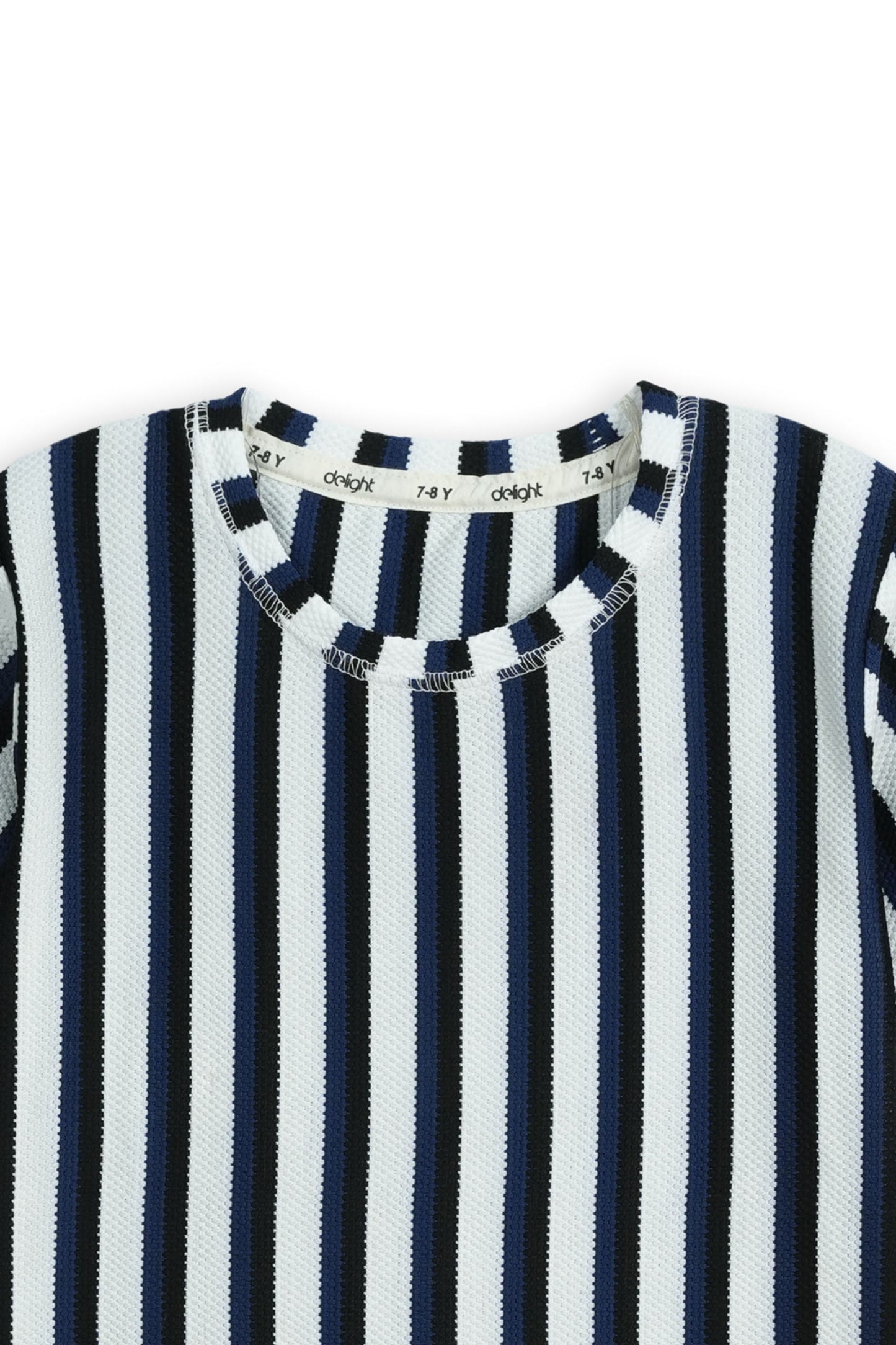 Kids Striped Popcorn Cord Set