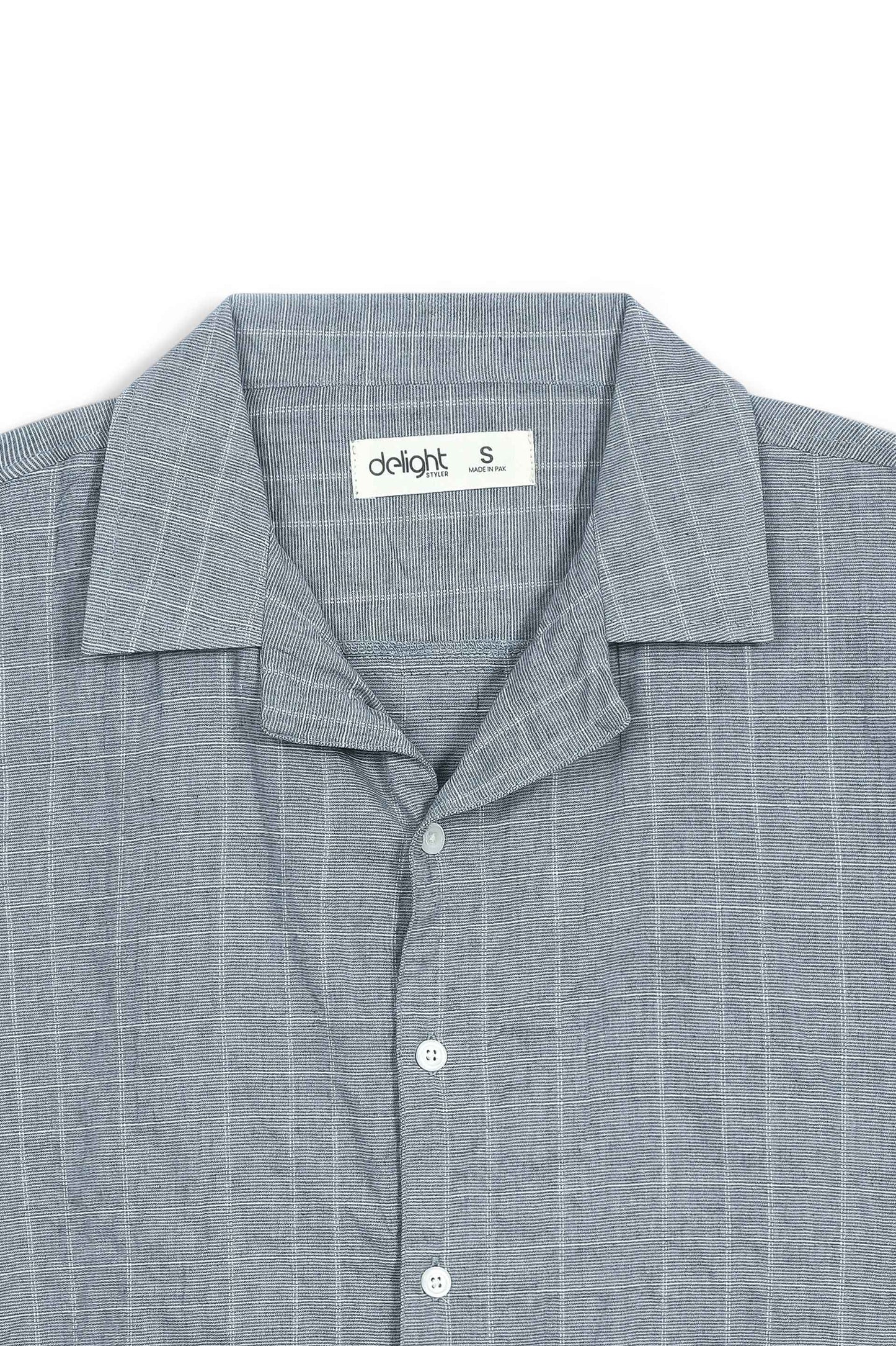 Stone Grey Resort Collar Shirt