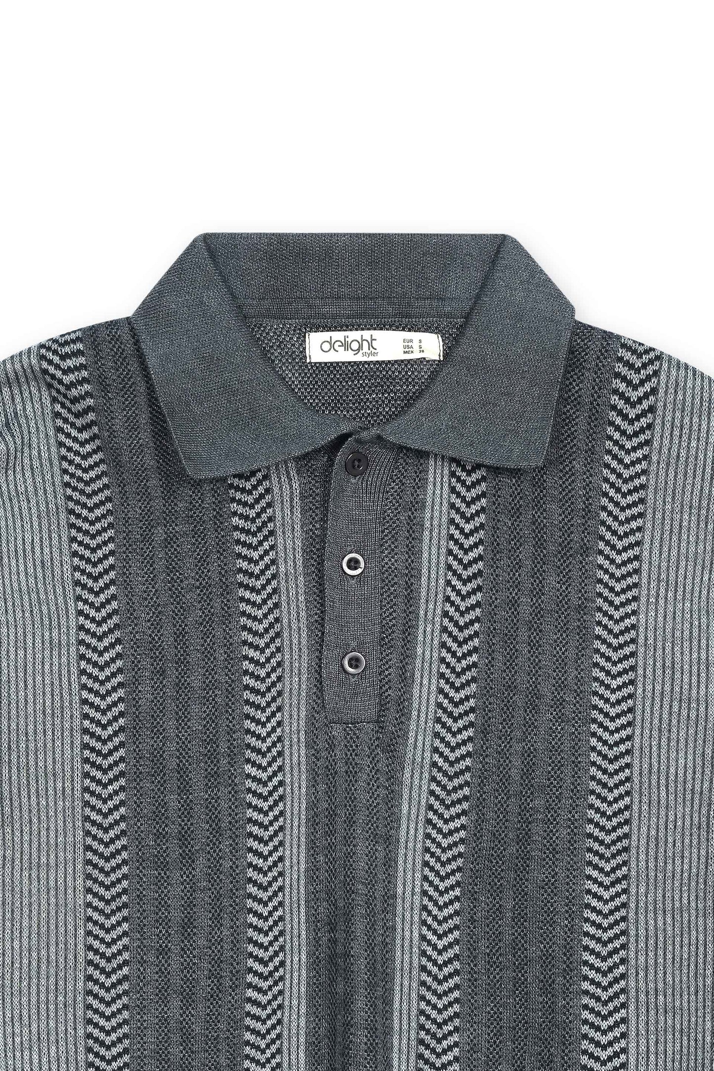 Monaco Charcoal Knit Polo