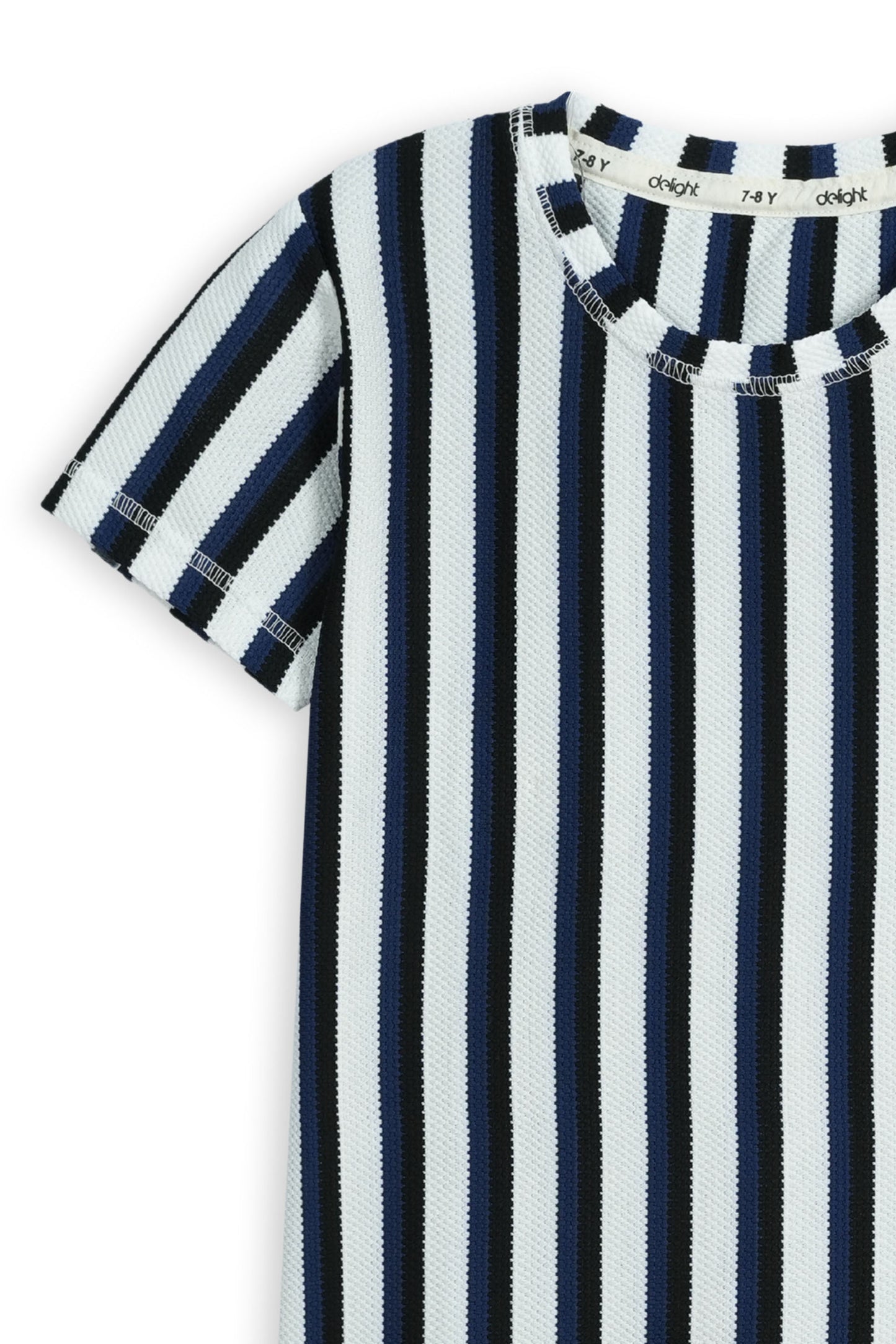 Kids Striped Popcorn Cord Set