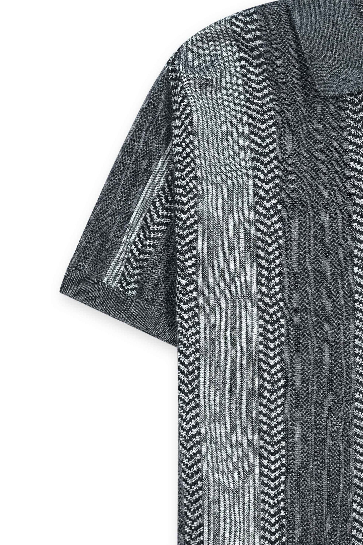Monaco Charcoal Knit Polo