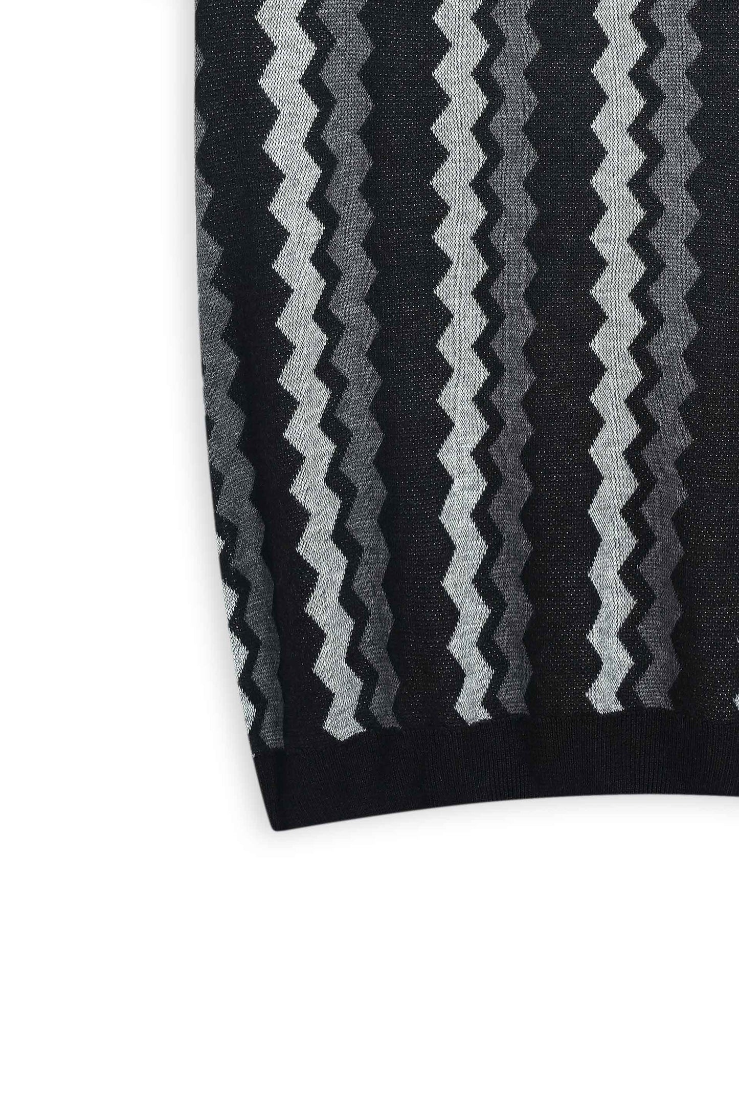 Charcoal Wave Knit Polo