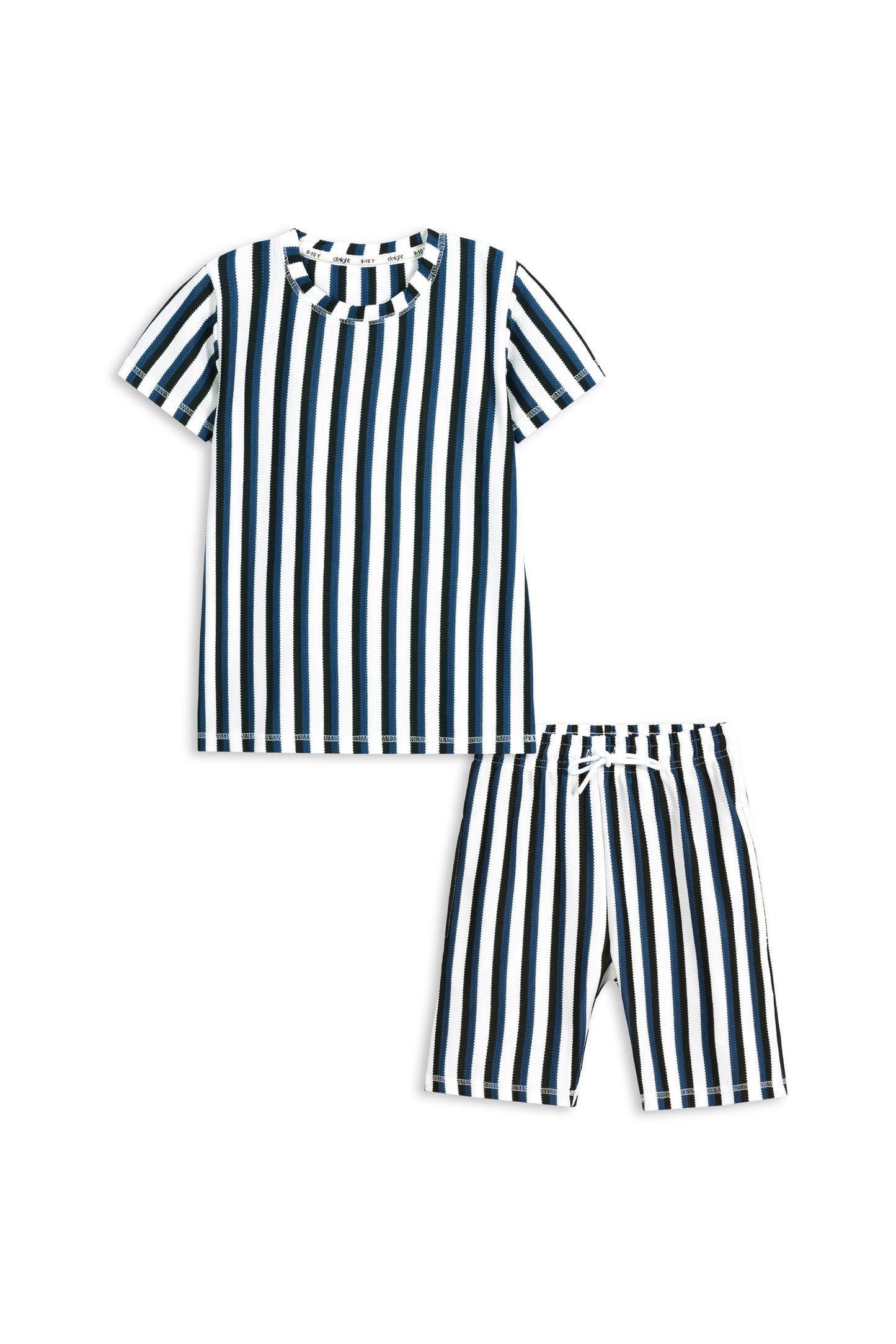 Navy Stripe Popcorn Co-Ord Set