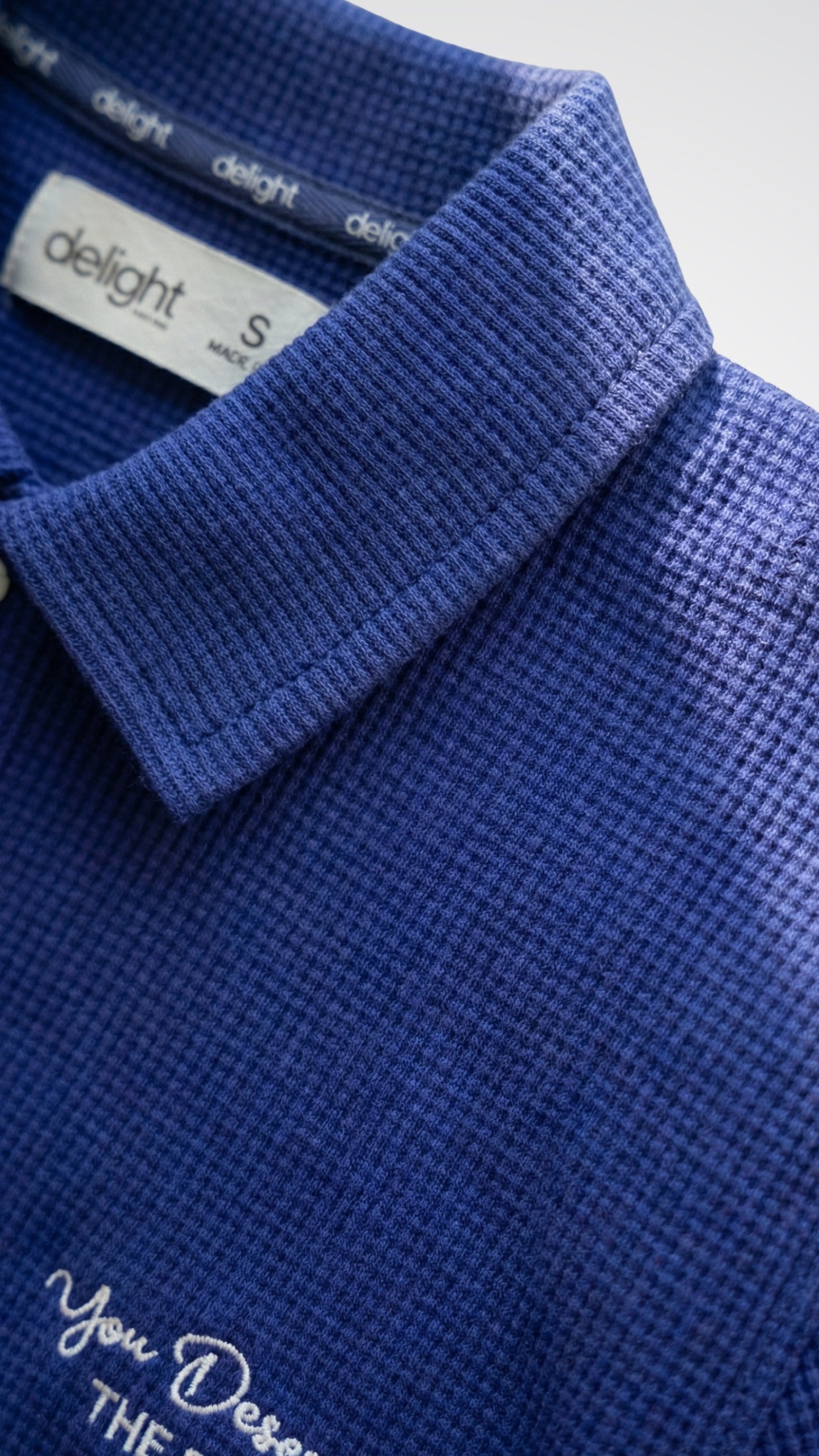 Textured Knit Polo Shirt