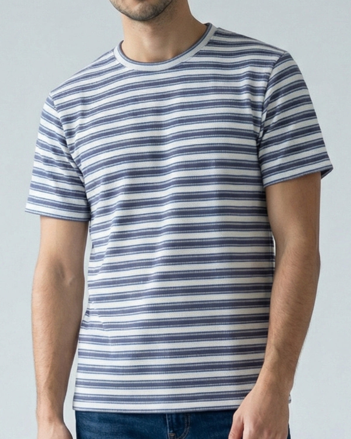 Urban Popcorn Texture Striped Shirt