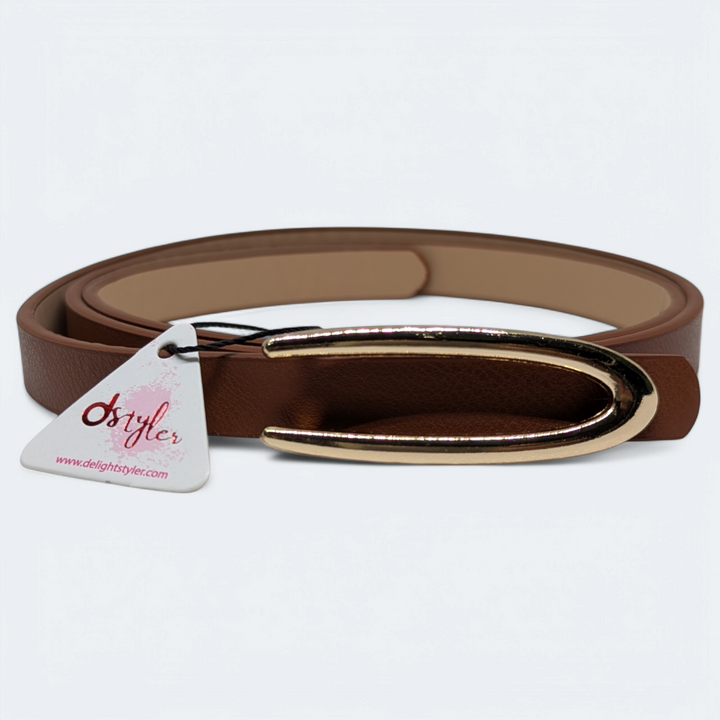 Women Fancy Buckle Belt Brown