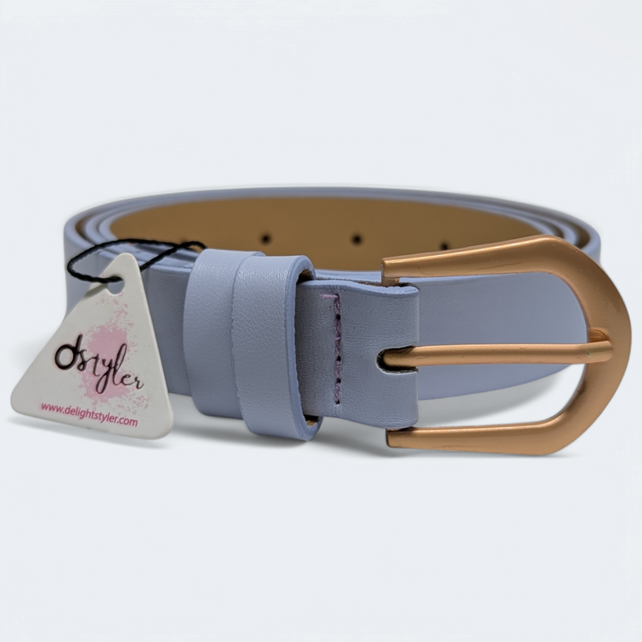 Classic Buckle Ladies Belt Purple Color