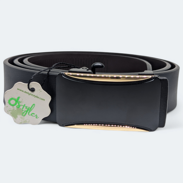 Ratchet Buckle Plain Black Color