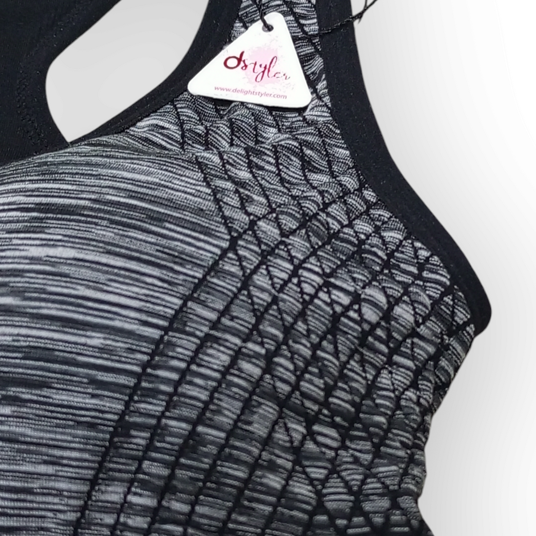 Zipper Front Wirefree Sports Bra