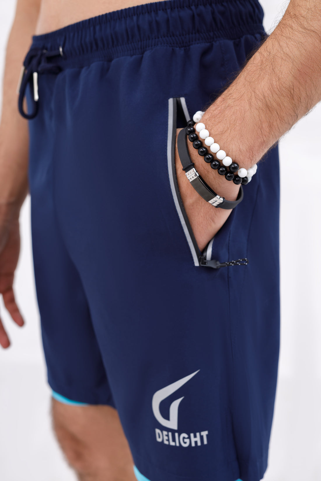 Men Active Wear Double Grip Short