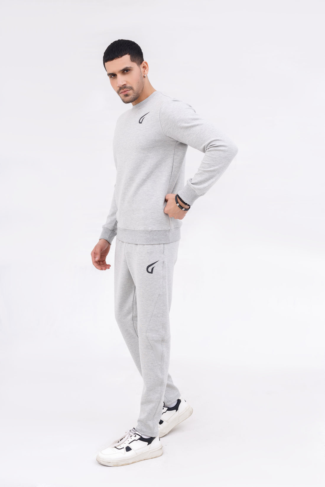 Men Active Wear Sweat Shirt Grey