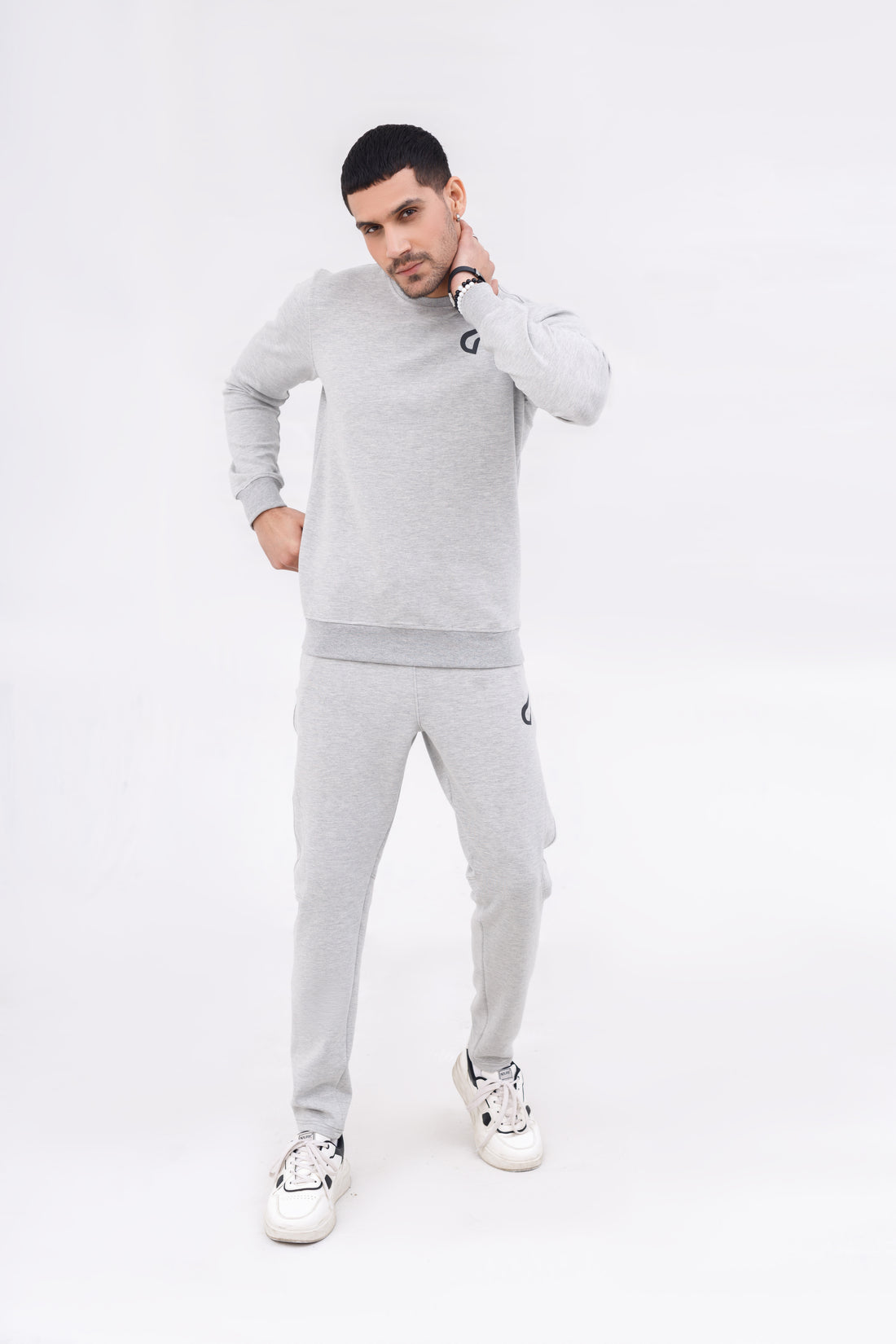 Men Active Wear Sweat Shirt Grey