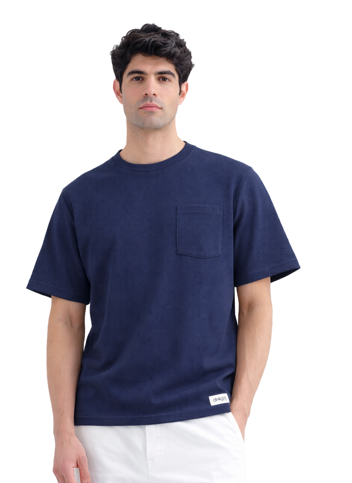 Boxy Fit Oversized Tee with Pocket