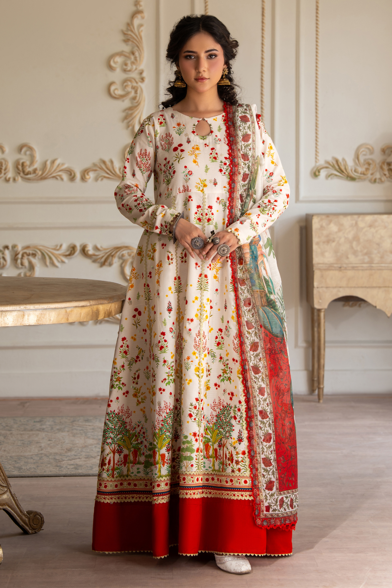 2 PIECE DIGITAL PRINTED LAWN FROCK (PRET)