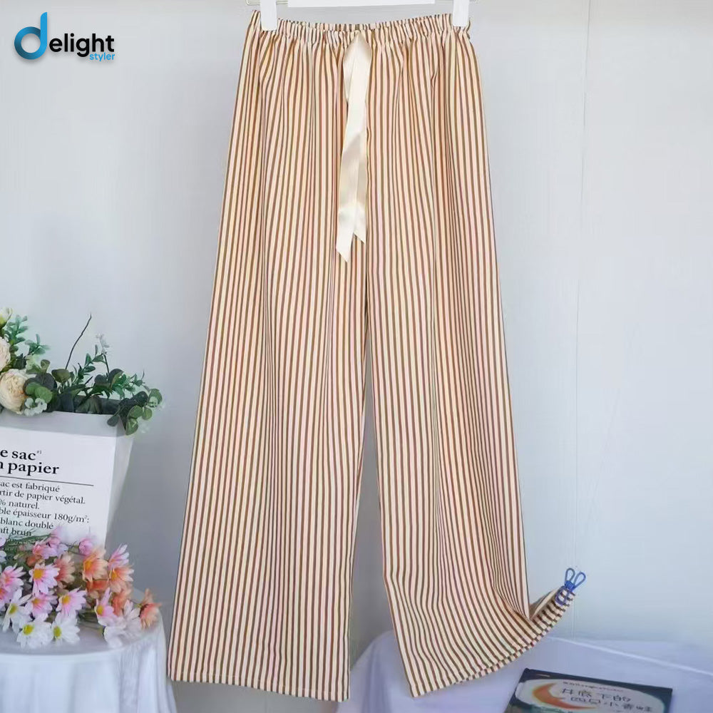 Women  Trouser with line printing