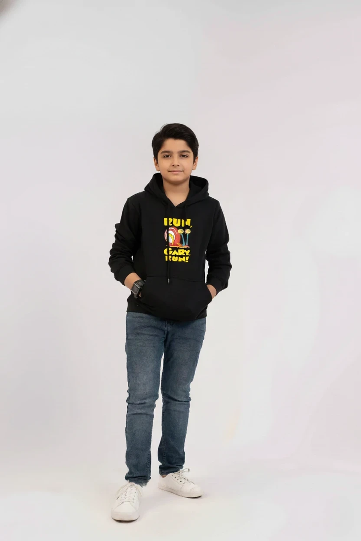 Boys Sweat Shirt black Color With Printing