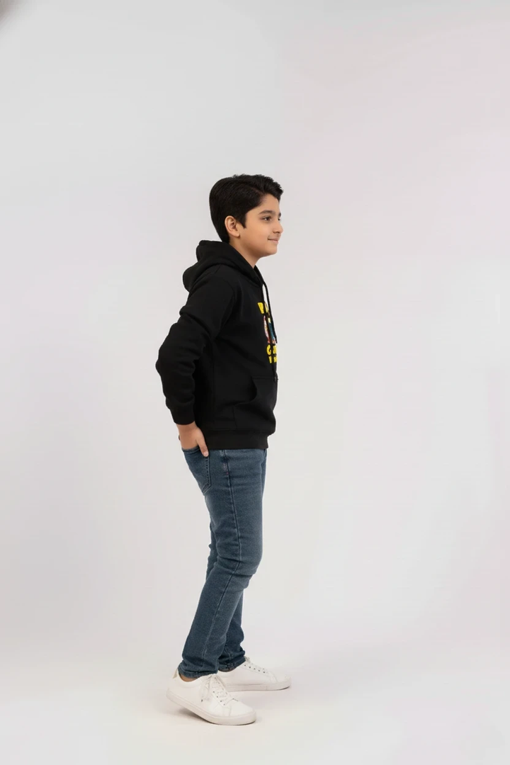 Boys Sweat Shirt black Color With Printing