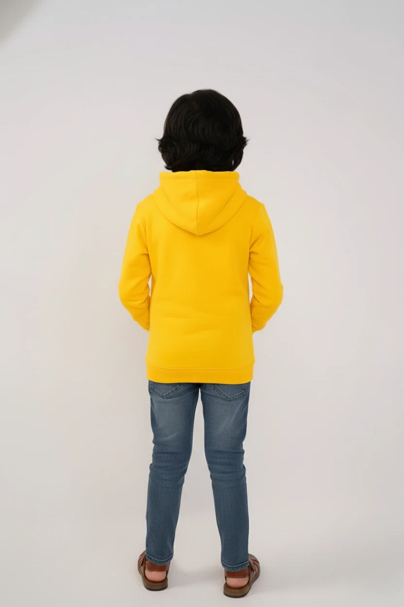 Boys Hoodies Printing Yellow