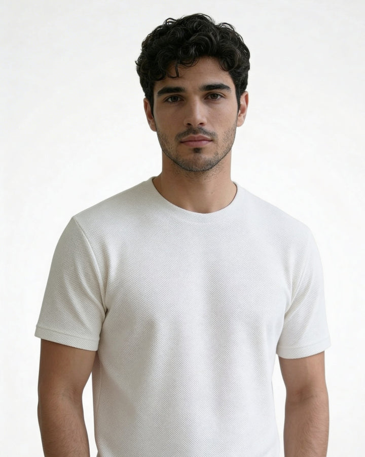 Raglan Popcorn Texture Tee