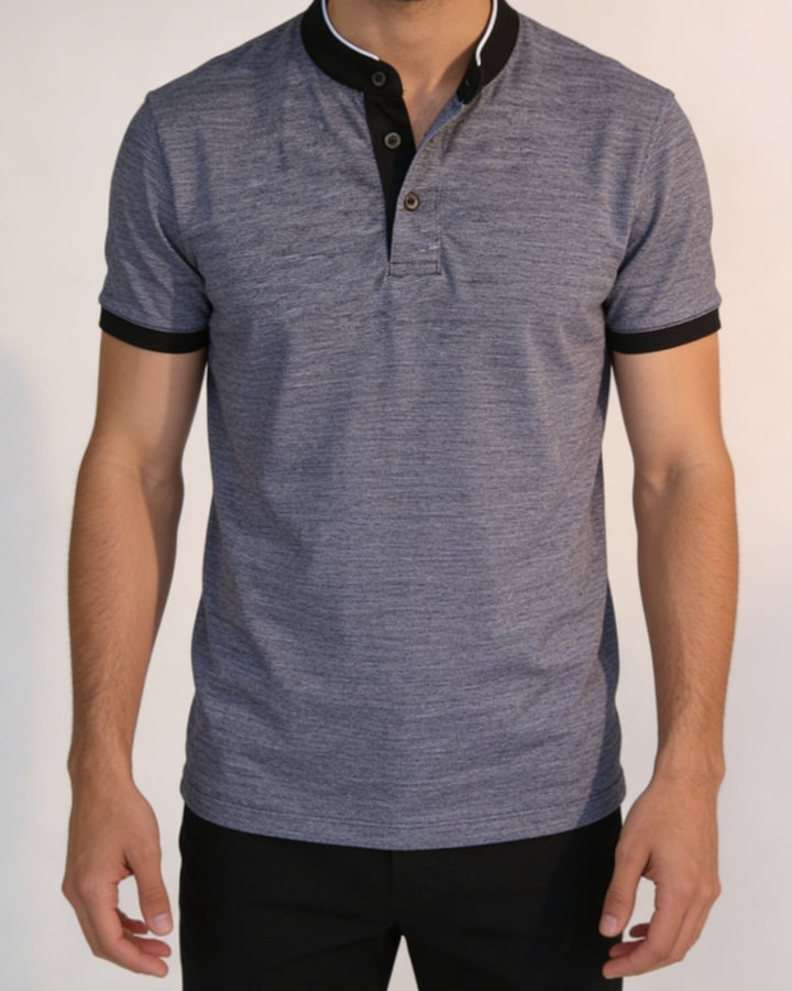 Linear Jacquard Zen Polo