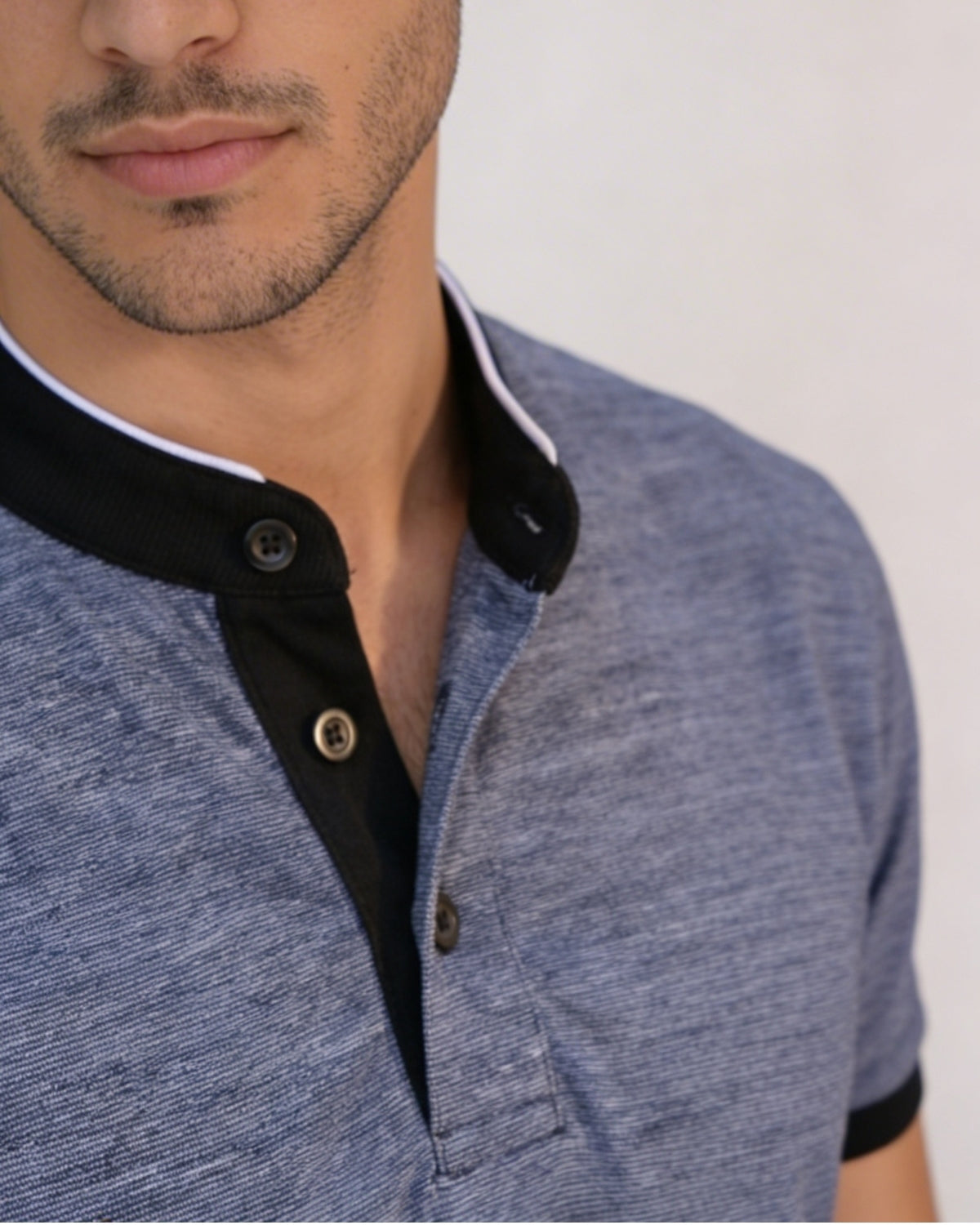 Linear Jacquard Zen Polo