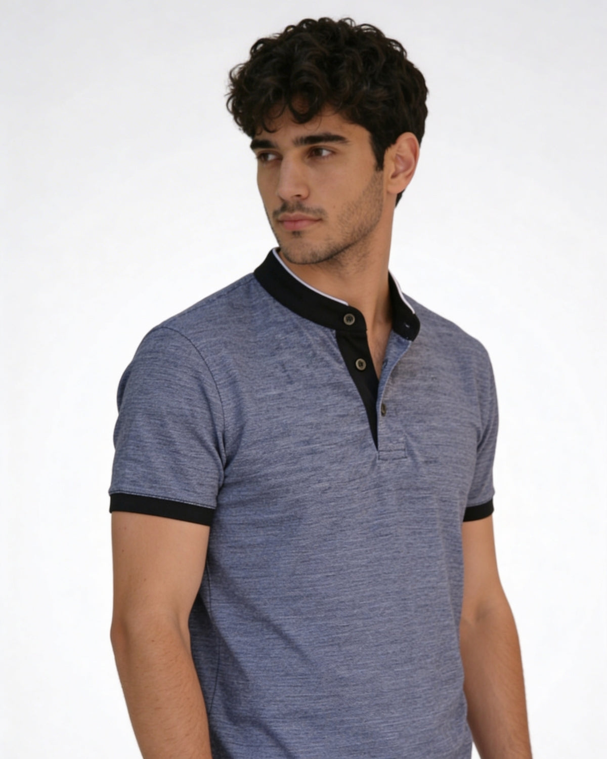 Linear Jacquard Zen Polo