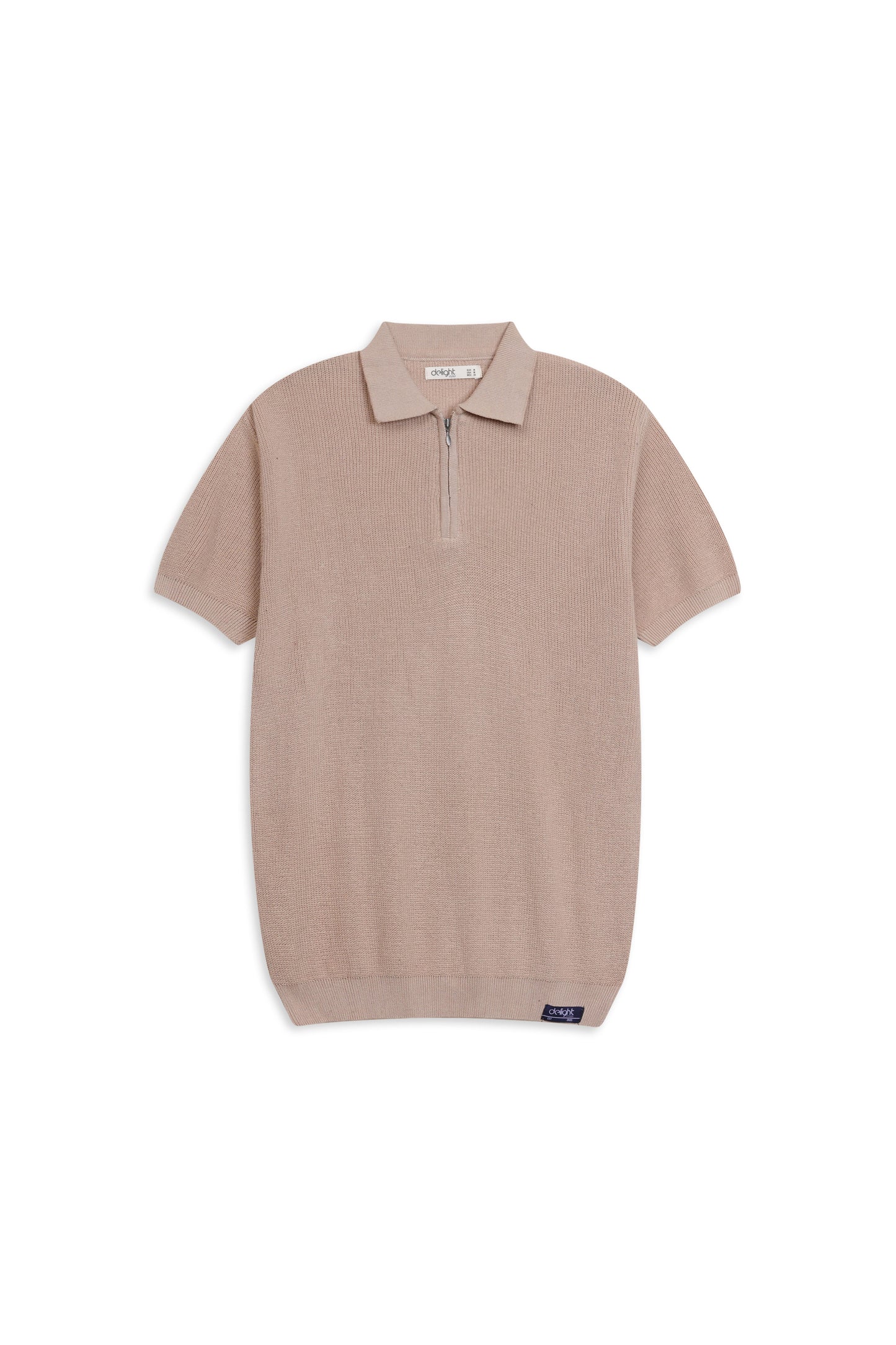 OLD MONEY SOLID ZIP KNIT POLO