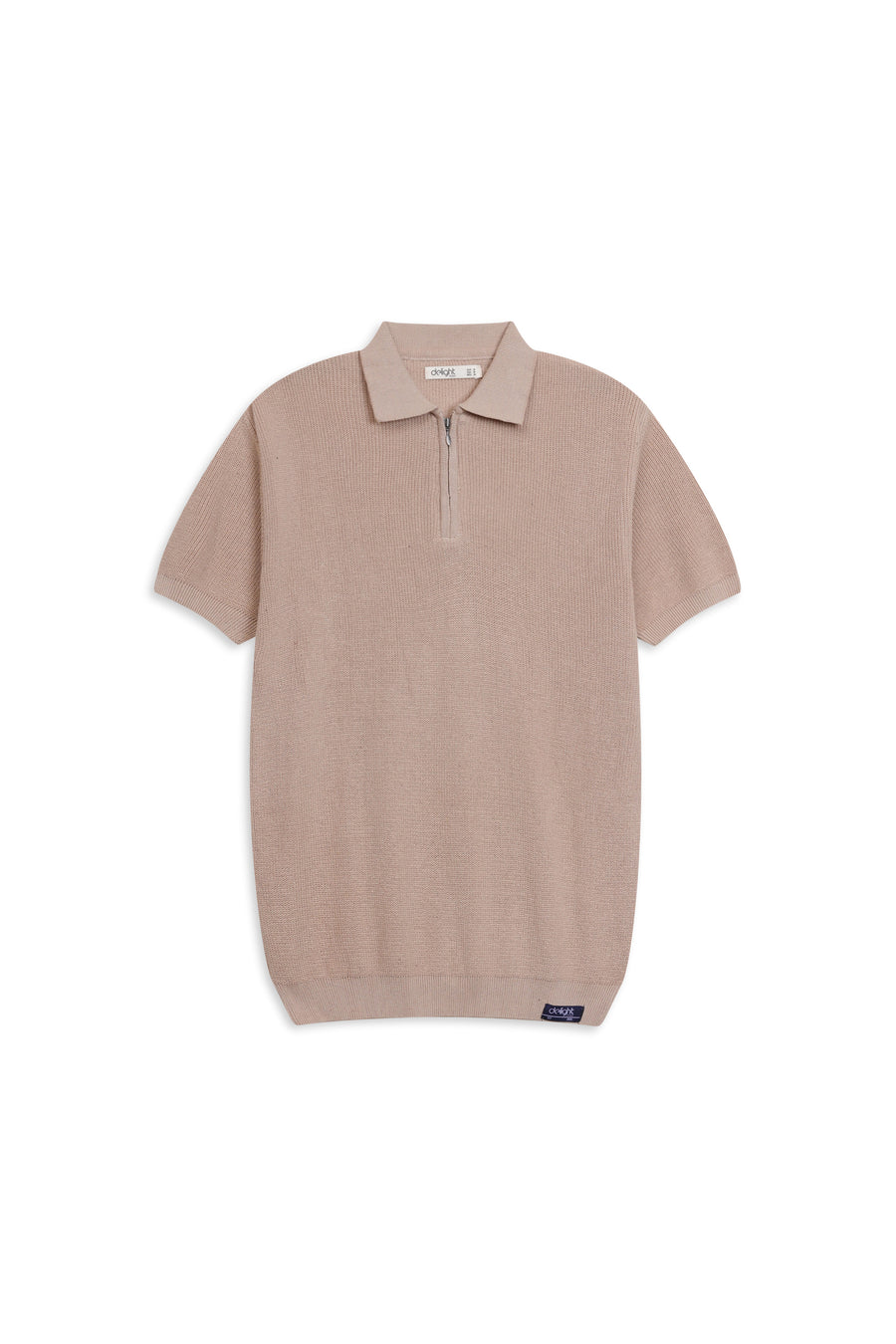 OLD MONEY SOLID ZIP KNIT POLO