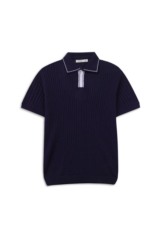 OLD MONEY TEXTURED KNIT POLO