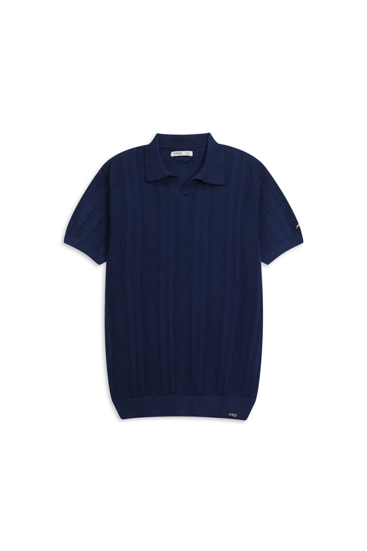 OLD MONEY SOLID TEXTURED JOHNNY POLO
