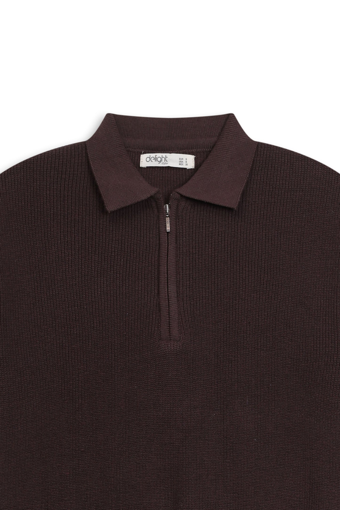 OLD MONEY SOLID ZIP KNIT POLO