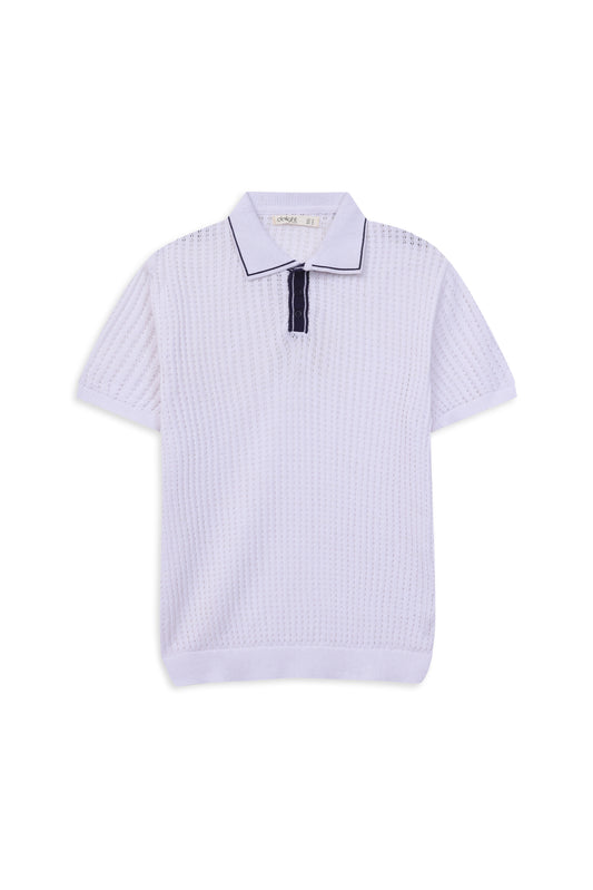 OLD MONEY TEXTURED KNIT POLO