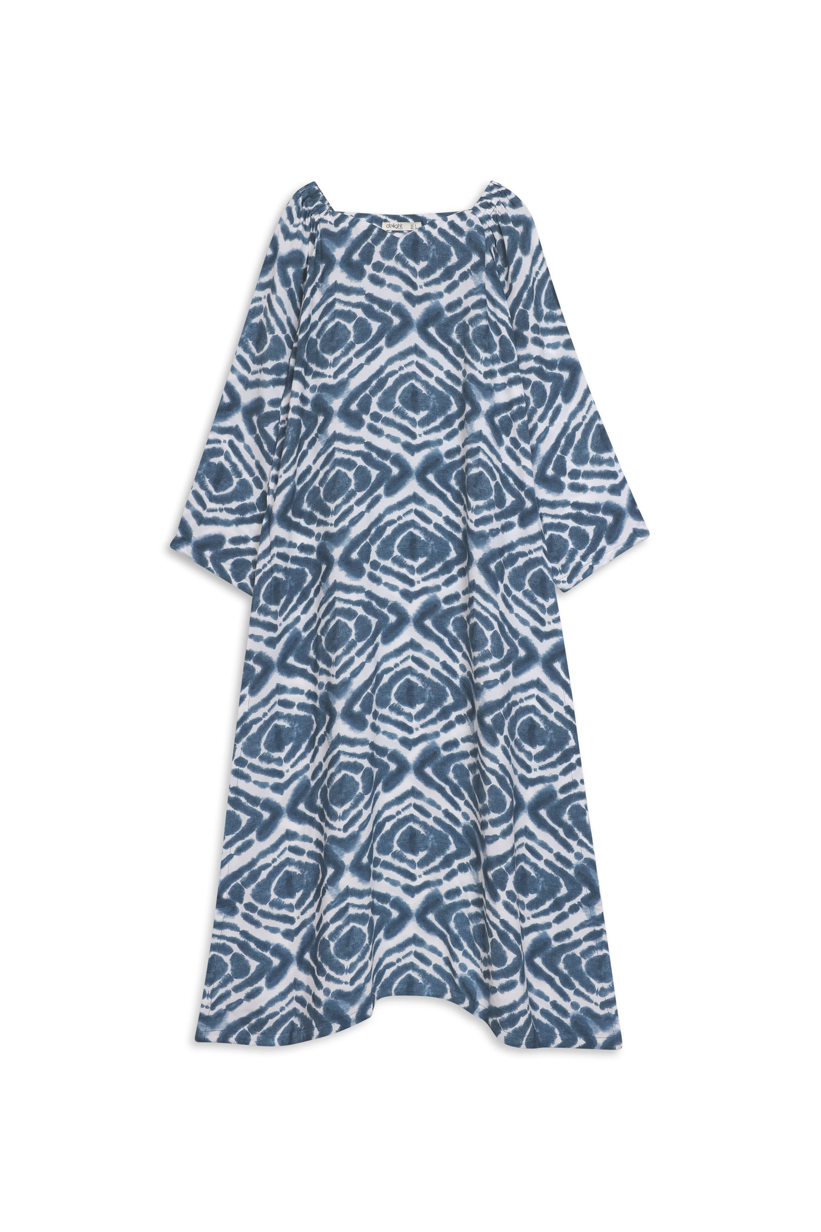 Indigo Wave Flare Maxi