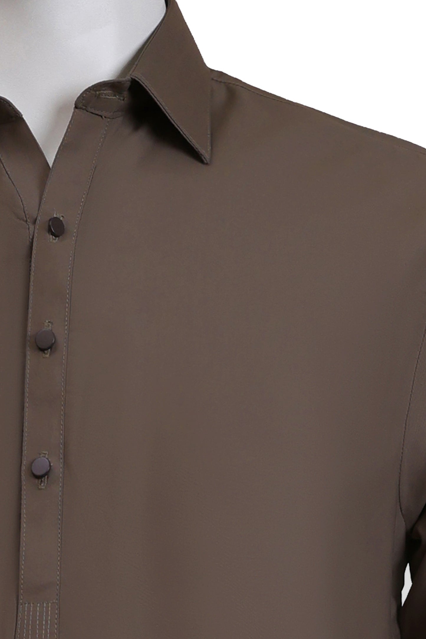 Brown Classic Wash & Wear Kameez Shalwar