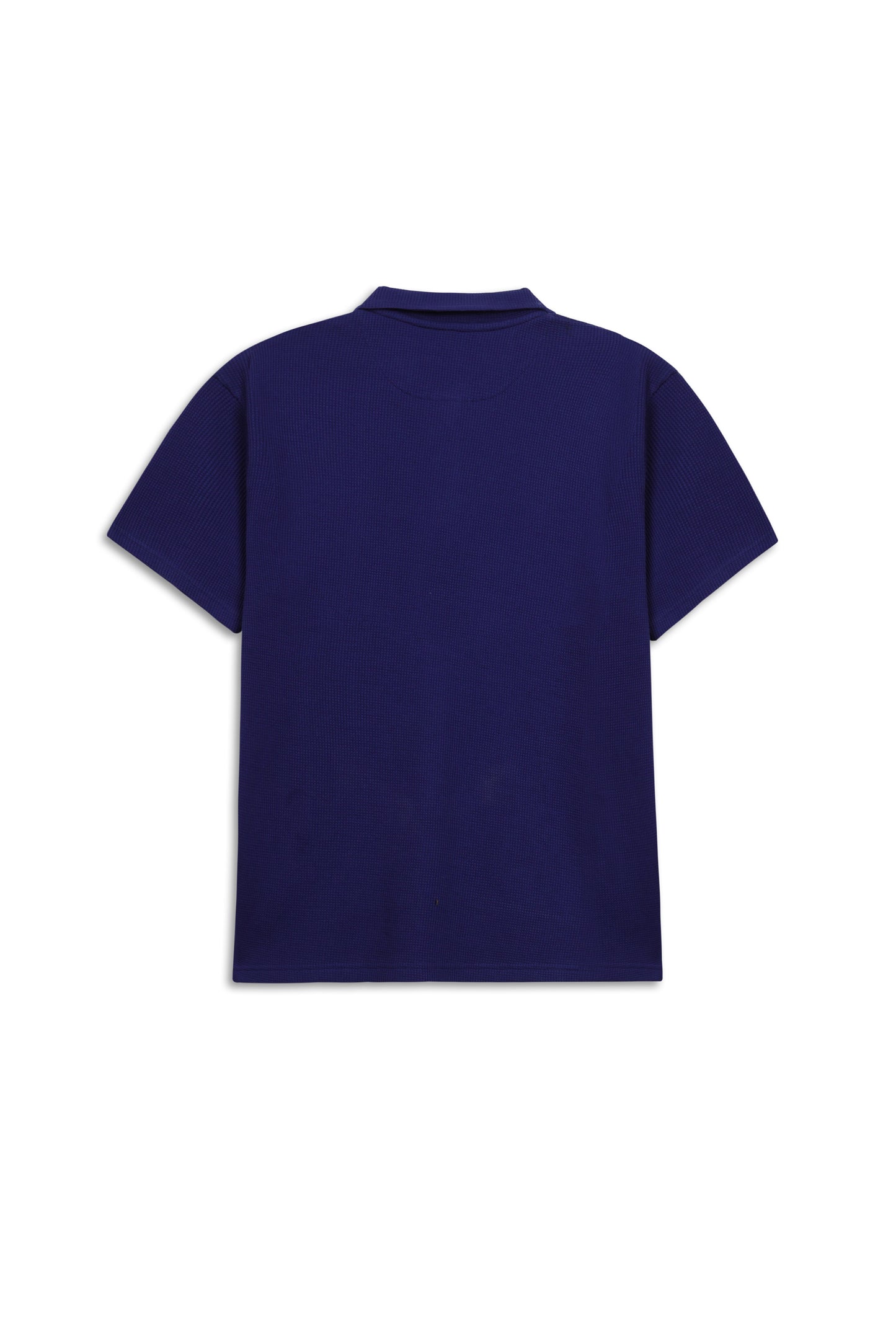 Urban Waffle Texture Knit Polo Shirt