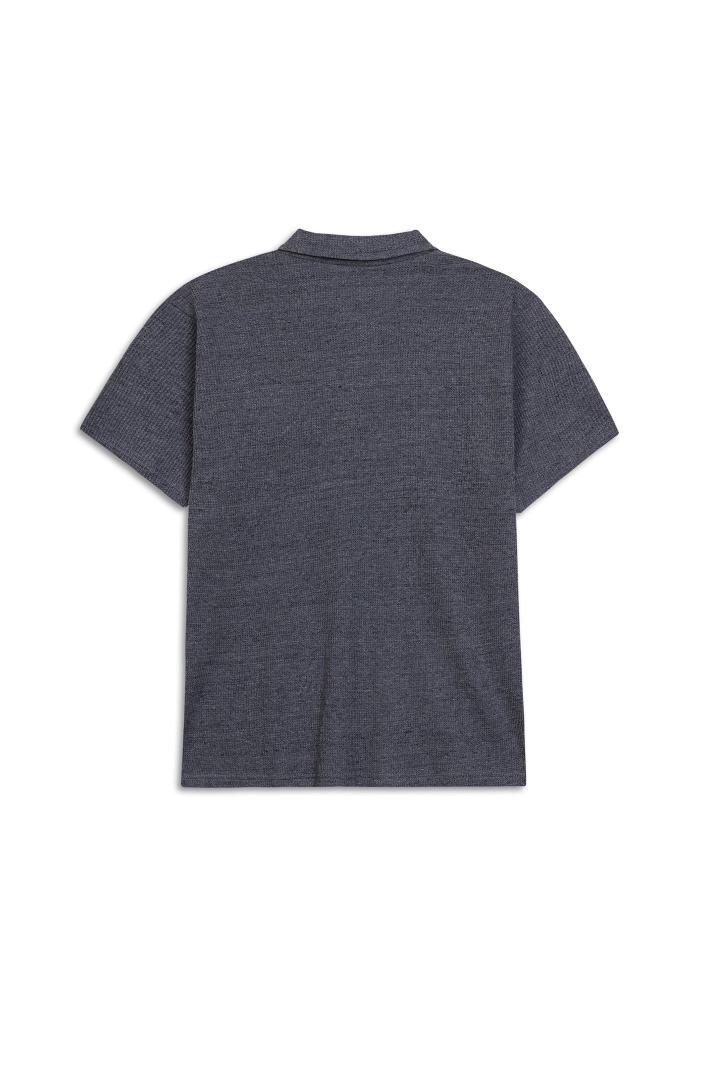 Urban Waffle Texture Knit Polo Shirt