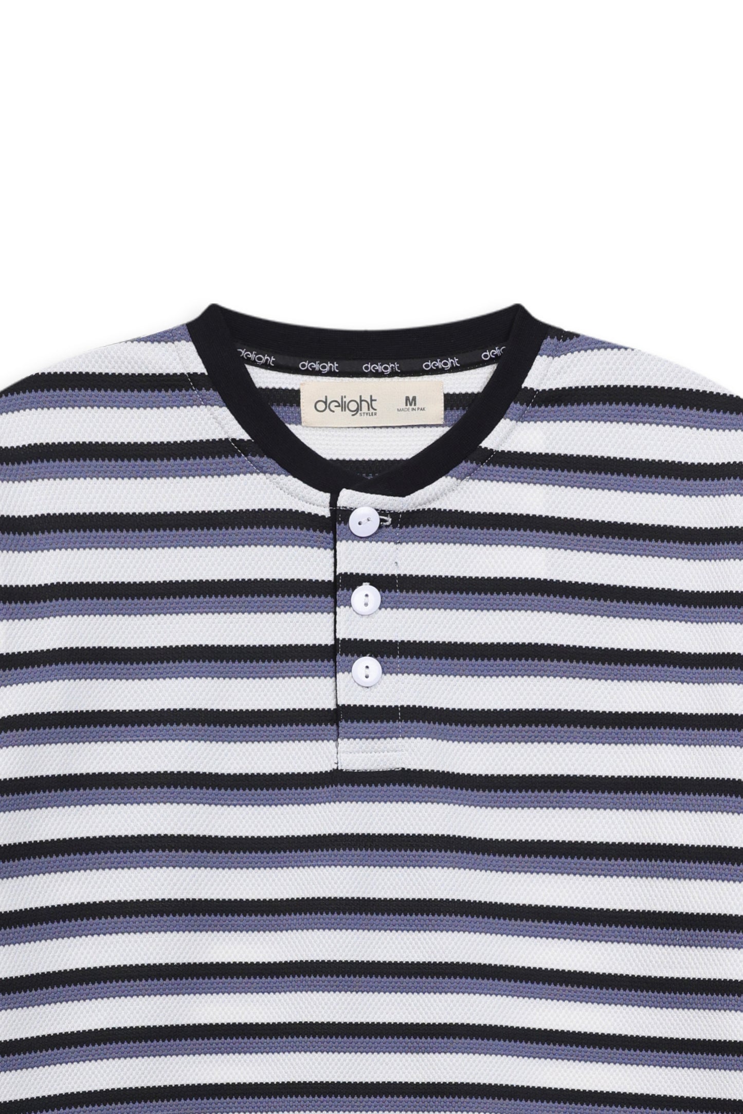 Urban Stripe Henley Oversized Tee