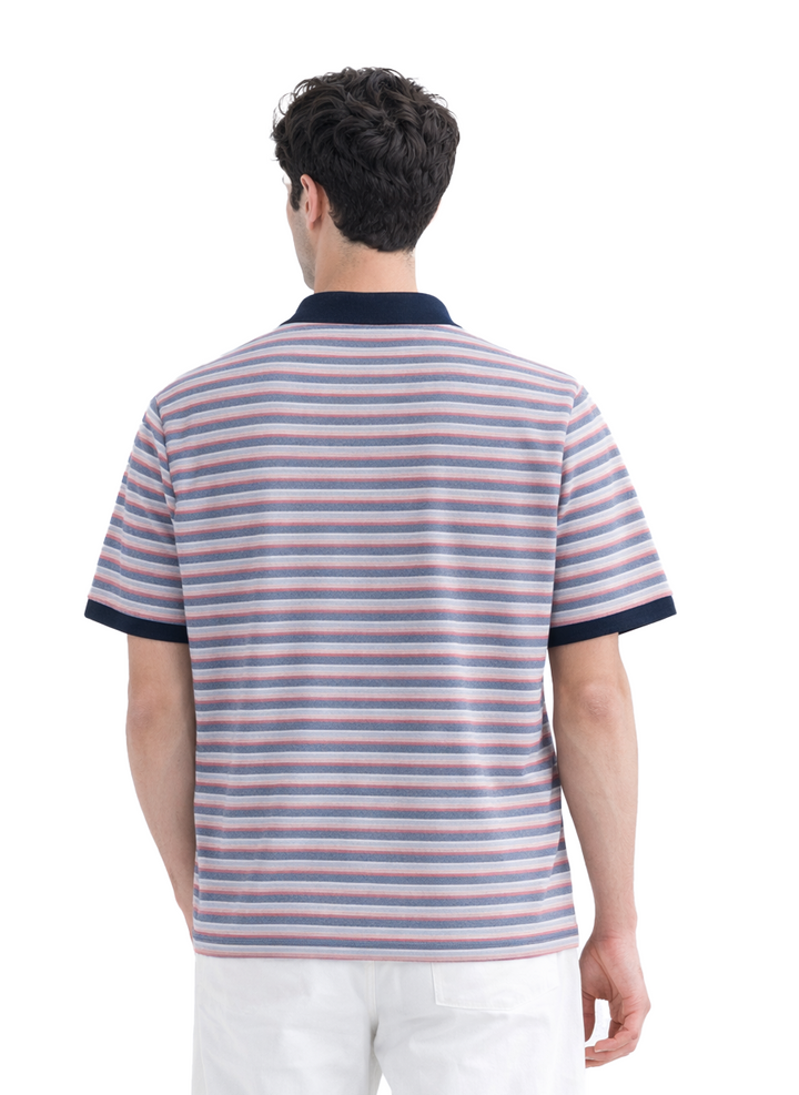 Yarn Dyed PK Polo Shirt with Contrast Collar