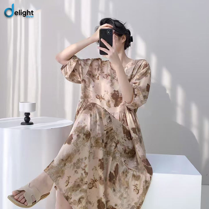Women long shirt with pattern