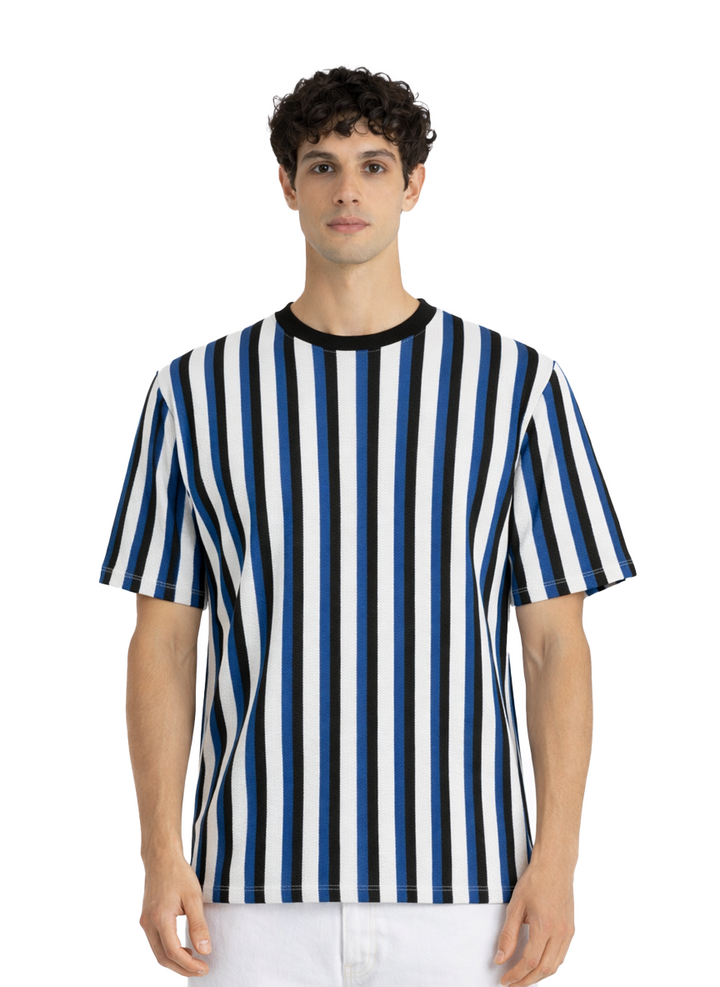 Stripe Textured T-Shirt