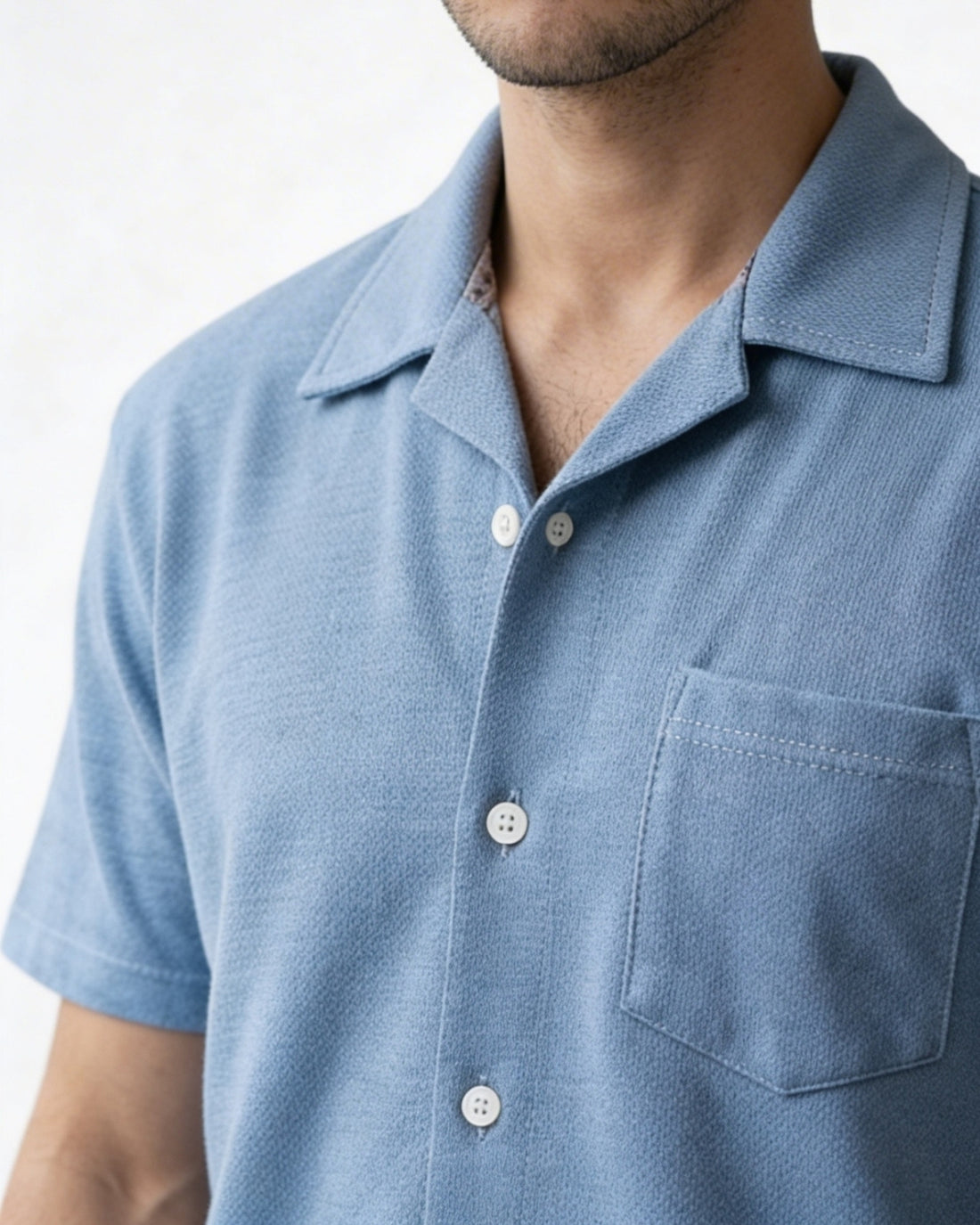 Polished Fiber Textured Shirt